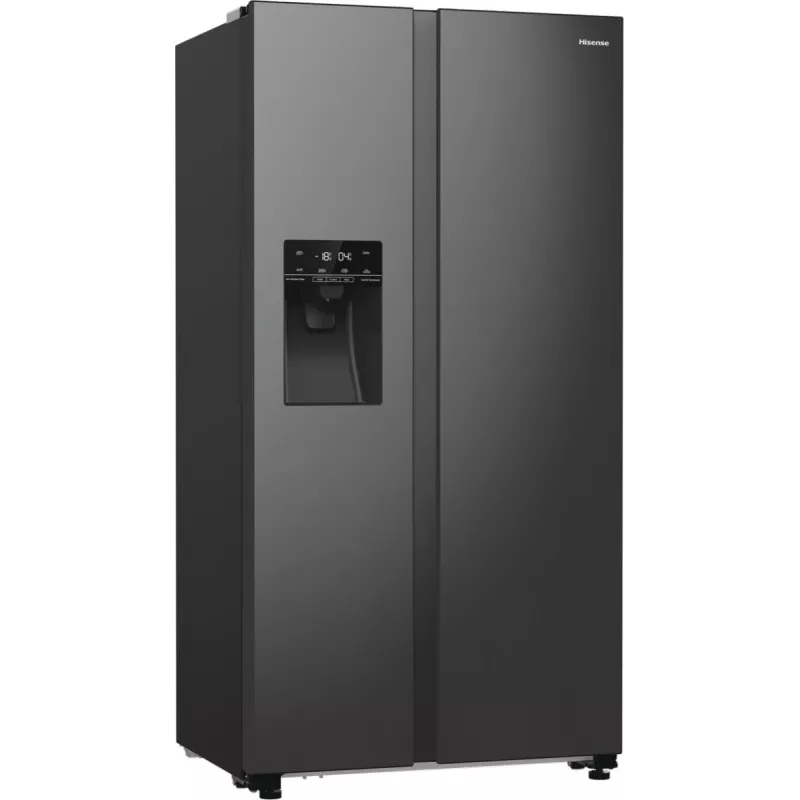 Hisense RS5P535NTFE blakus ledusskapis Brīvstāvošs 566 L Melns