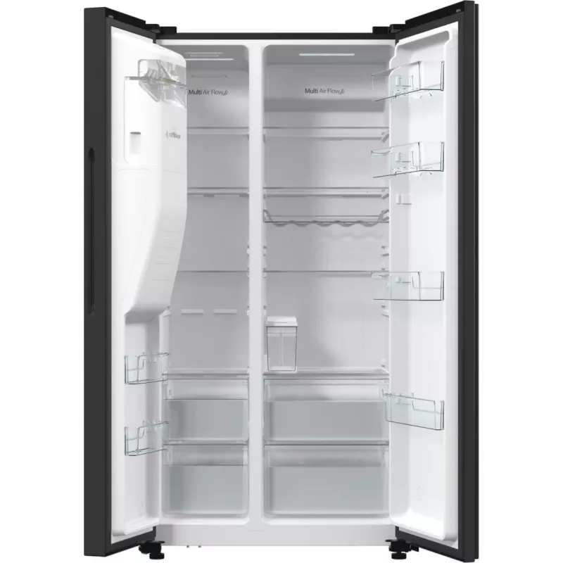 Hisense RS5P535NTFE blakus ledusskapis Brīvstāvošs 566 L Melns