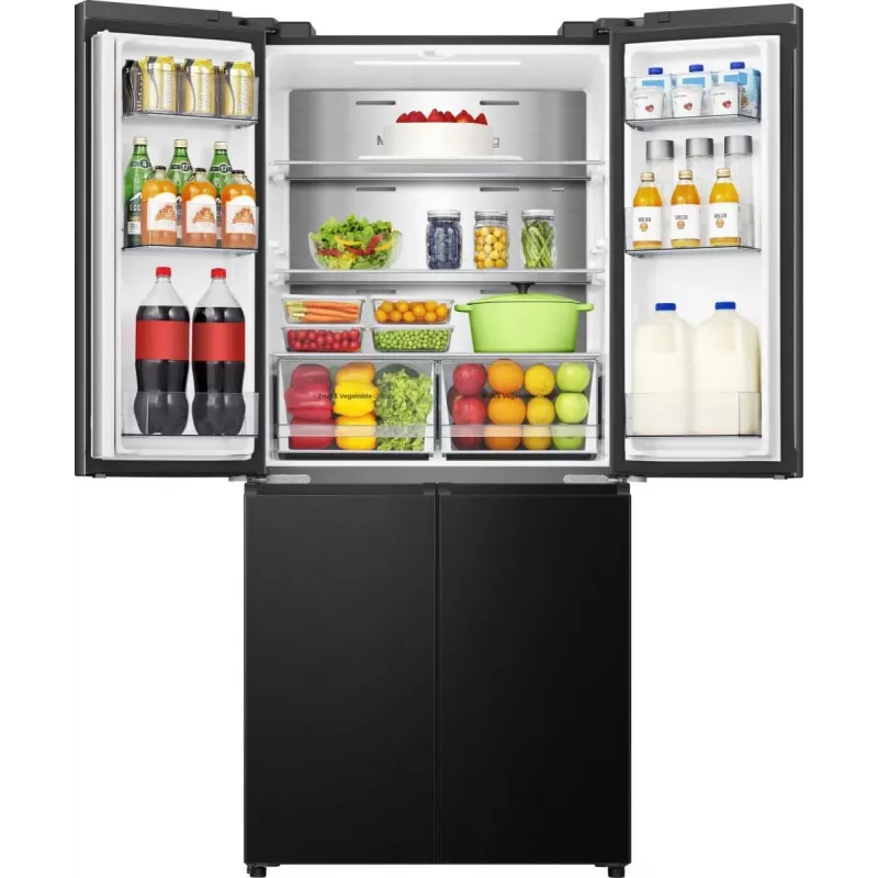 Hisense RQ5P470SAFD Brīvstāvošs 483 L Melns, nerūsējošais tērauds