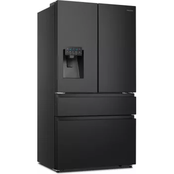 Hisense RF728N4SBFE side-by-side ledusskapis Brīvi stāvošs 560 L Melns