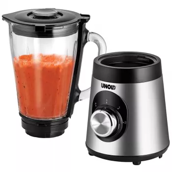 Unold Edel 1,5 L galda blenderis 500 W melns, nerūsējošais tērauds, caurspīdīgs