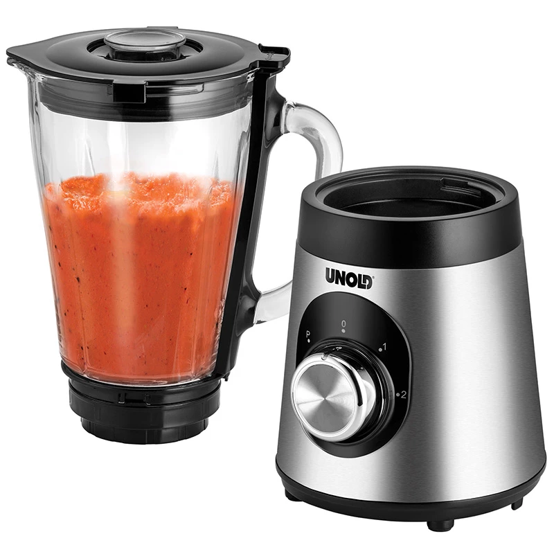Unold Edel 1,5 L galda blenderis 500 W melns, nerūsējošais tērauds, caurspīdīgs