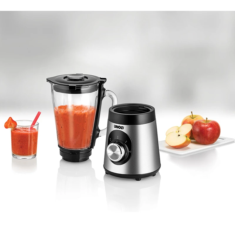 Unold Edel 1,5 L galda blenderis 500 W melns, nerūsējošais tērauds, caurspīdīgs