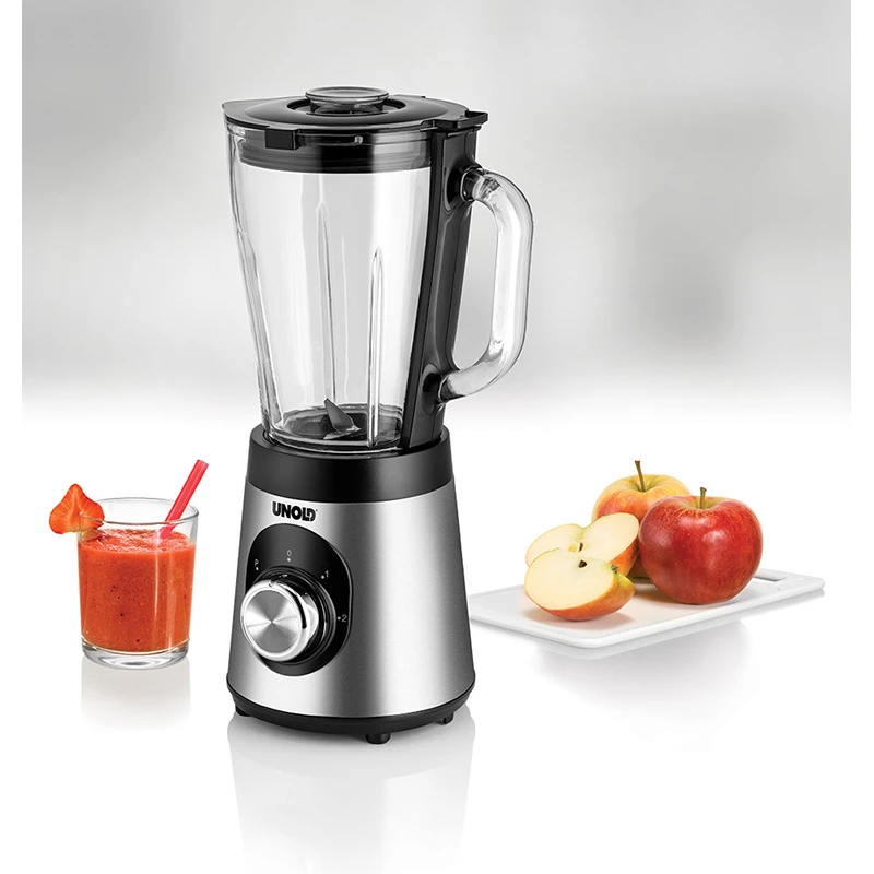 Unold Edel 1,5 L galda blenderis 500 W melns, nerūsējošais tērauds, caurspīdīgs