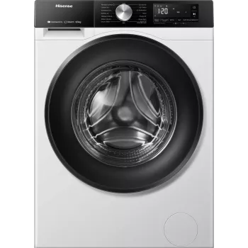 Hisense WD3S8043BW3 veļas mazgājamā mašīna ar žāvētāju, brīvi stāvoša, ar priekšējo ielādi, balta