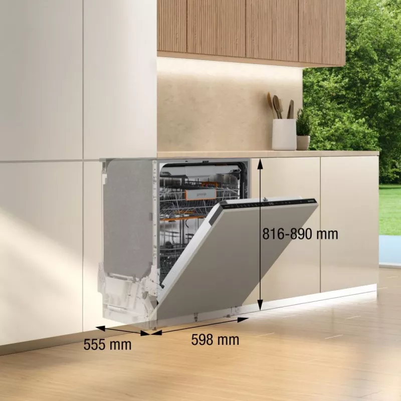 Gorenje GV663A66 pilnībā iebūvējams 16 galda piederumu komplekti
