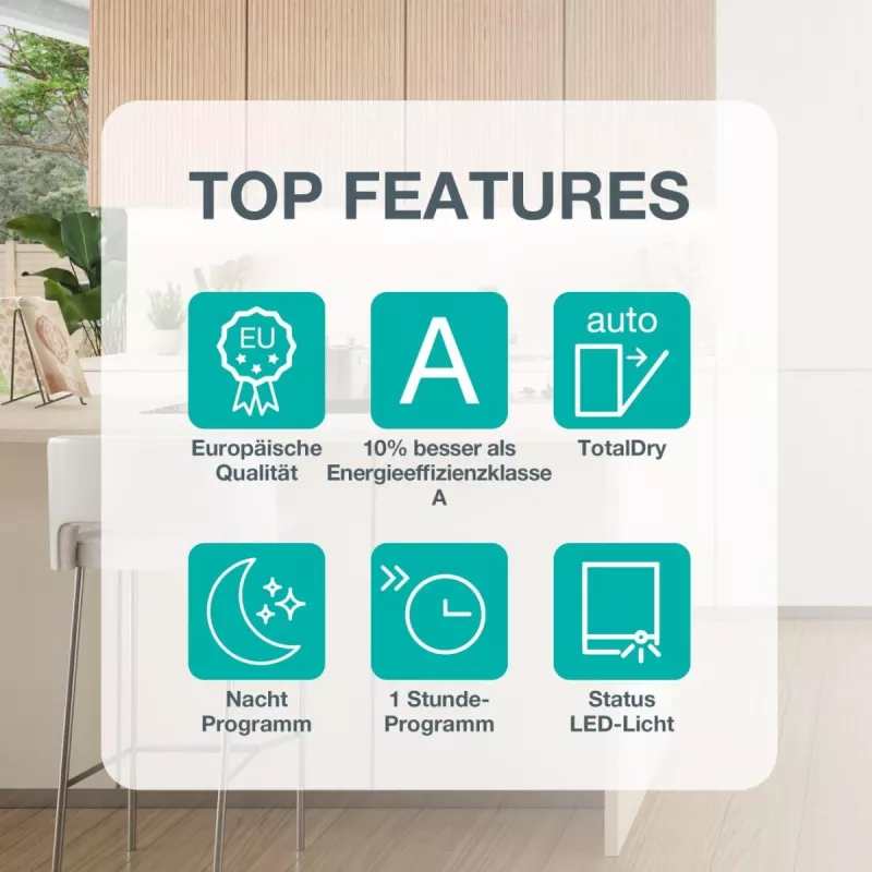 Gorenje GV663A66 pilnībā iebūvējams 16 galda piederumu komplekti