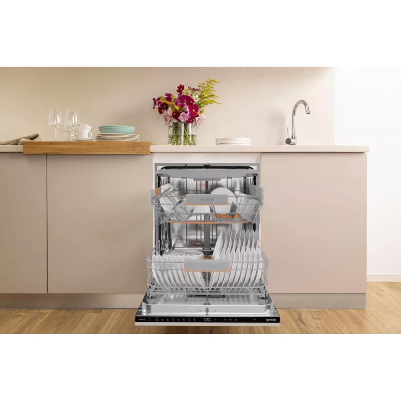 Gorenje GV663A66 pilnībā iebūvējams 16 galda piederumu komplekti