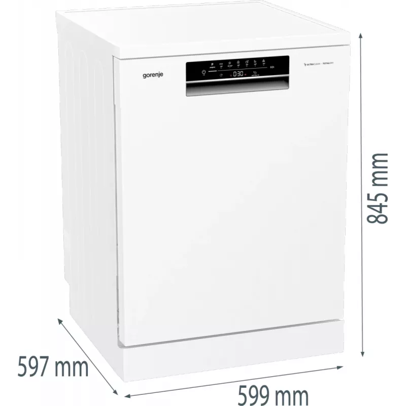 Gorenje GS643C90W Brīvstāvoša 16 galda piederumu komplektiem