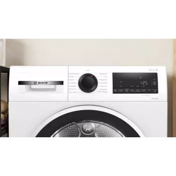 Bosch Serie 6 WQG241001 veļas žāvētājs Brīvstāvošs Ar priekšējo ielādi 9 kg Balts