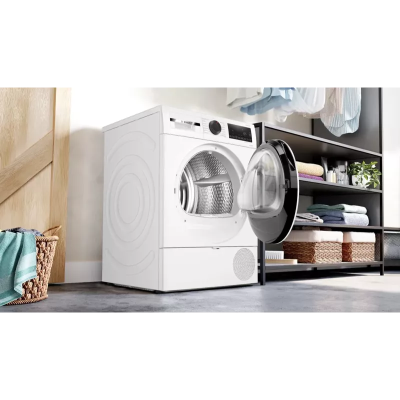 Bosch Serie 6 WQG241001 veļas žāvētājs Brīvstāvošs Ar priekšējo ielādi 9 kg Balts