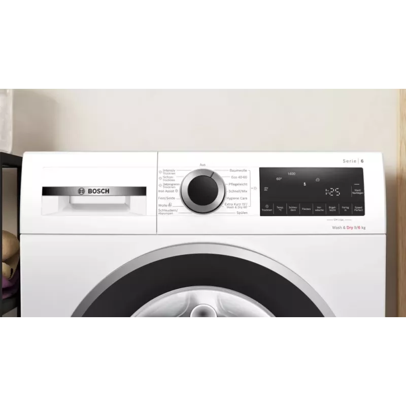 Bosch WNG24442 veļas mazgājamā un žāvējamā mašīna Brīvstāvoša Ielādējama no priekšas Balta