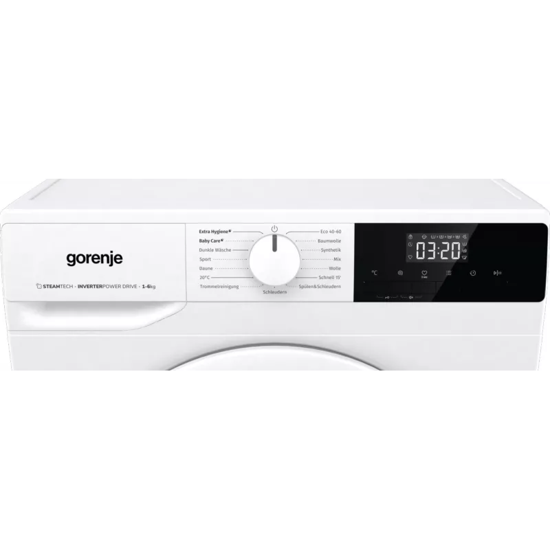 Gorenje WNHPI62SCPS/DE veļas mašīna Ielādējama no priekšas 6 kg 1200 RPM Balta