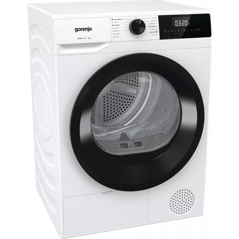 Gorenje DHNE83 veļas žāvētājs Brīvstāvošs Ielādēšana no priekšas 8 kg Balts
