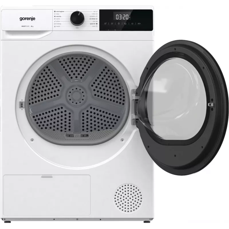 Gorenje DHNE83 veļas žāvētājs Brīvstāvošs Ielādēšana no priekšas 8 kg Balts