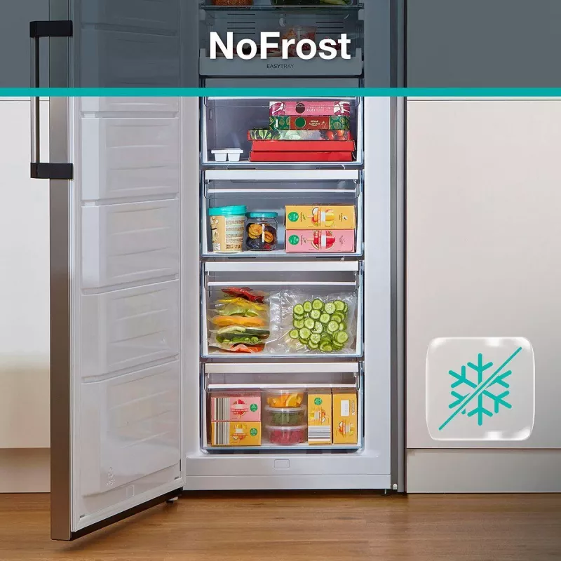 Gorenje Saldētava FN619DAXL6 BK065B, 280 L, 12.6 kg/24h, SN-N, No Frost sistēma, D, Pelēka