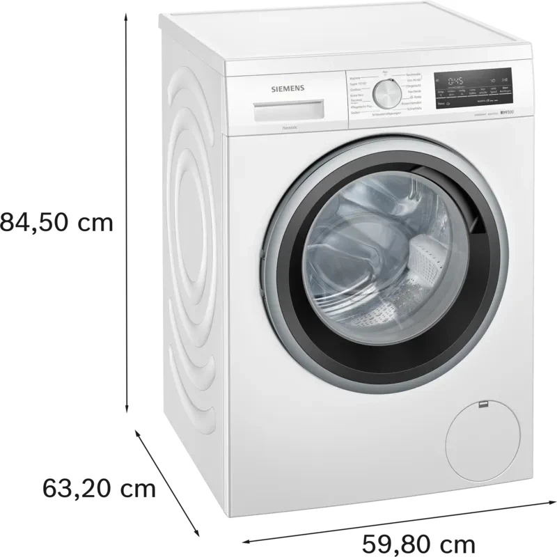 Siemens iQ500 WU14UT71 veļas mašīna ar priekšējo ielādi 8 kg 1400 apgr./min Balta