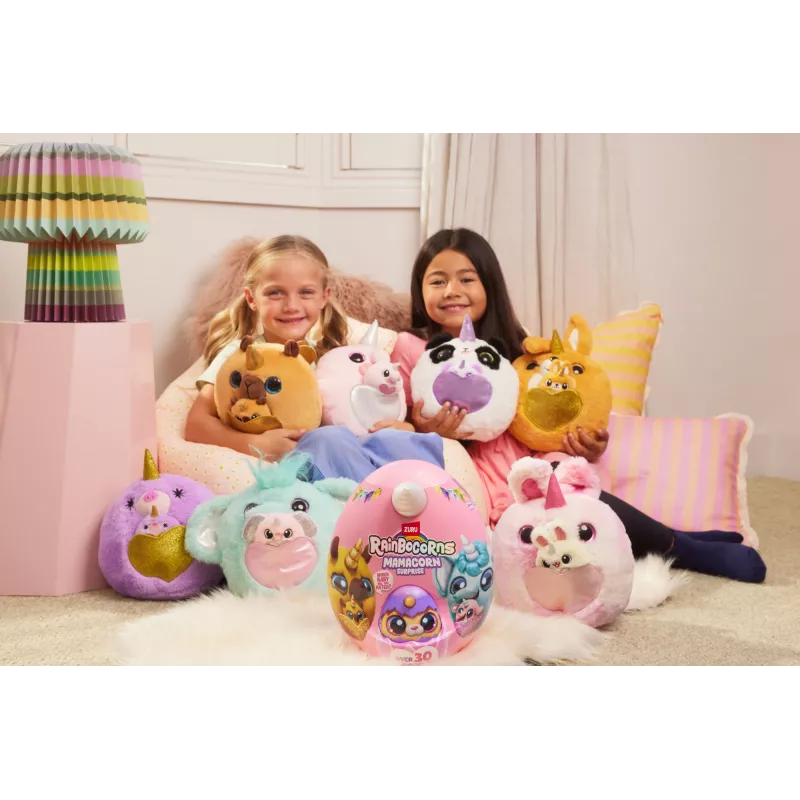 Rotaļlietu figūra Zuru Mamacorn Surprise — kolekcionējama Rainbocorns atsevišķa figūra