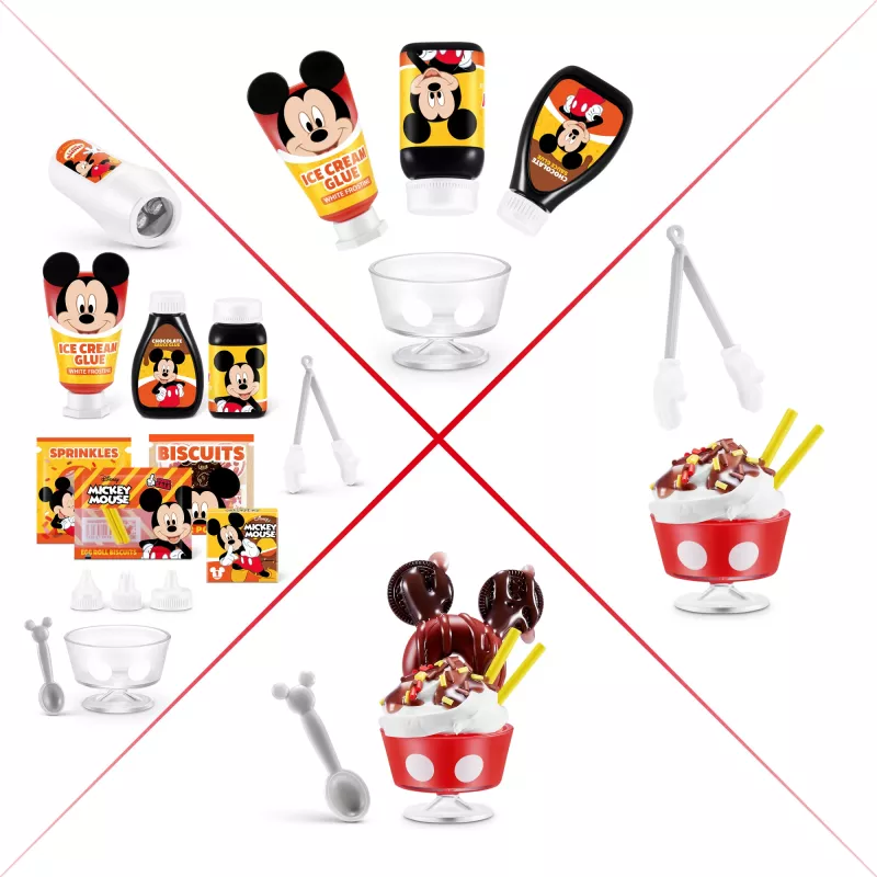 Mini Brands Create Disney Snacks Series 1 kapsula, Virtuve, 8 gadi, Iekļautas baterijas, LR44, Daudzkrāsains