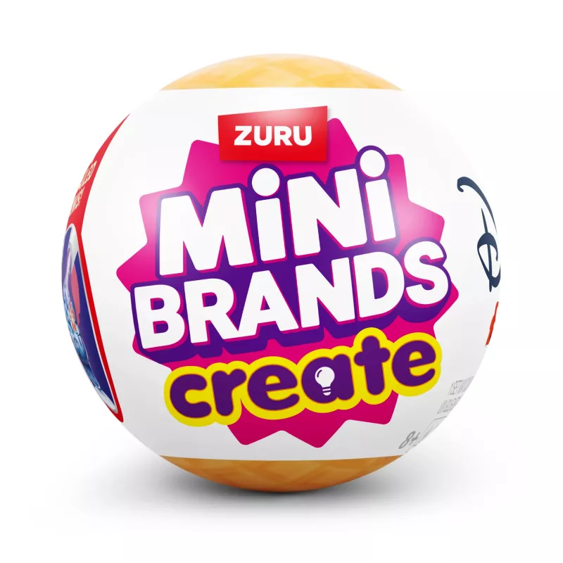 Mini Brands Create Disney Snacks Series 1 kapsula, Virtuve, 8 gadi, Iekļautas baterijas, LR44, Daudzkrāsains