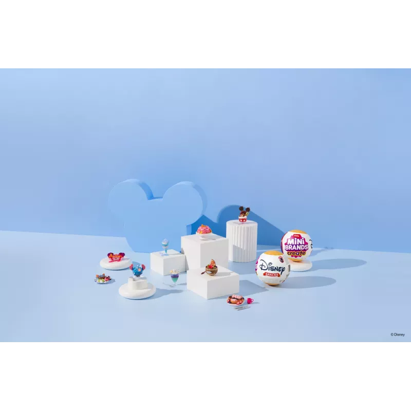 Mini Brands Create Disney Snacks Series 1 kapsula, Virtuve, 8 gadi, Iekļautas baterijas, LR44, Daudzkrāsains