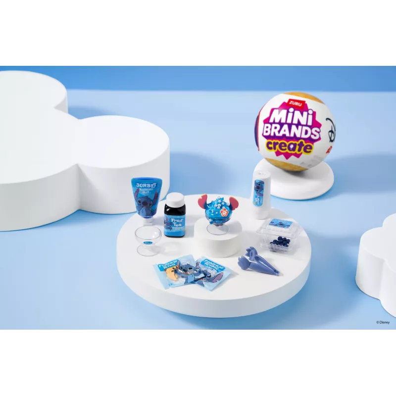 Mini Brands Create Disney Snacks Series 1 kapsula, Virtuve, 8 gadi, Iekļautas baterijas, LR44, Daudzkrāsains