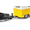 Automašīnu modeļu komplekts Siku VW T1 ar piekabi un VW Beetle, salikts 1:50, izmērs 42×200×51 mm