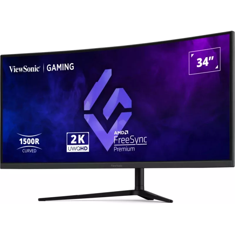 Viewsonic VX3418C-2K datora monitors 86,4 cm (34 collu) 3440 x 1440 pikseļi UltraWide Quad HD Melns