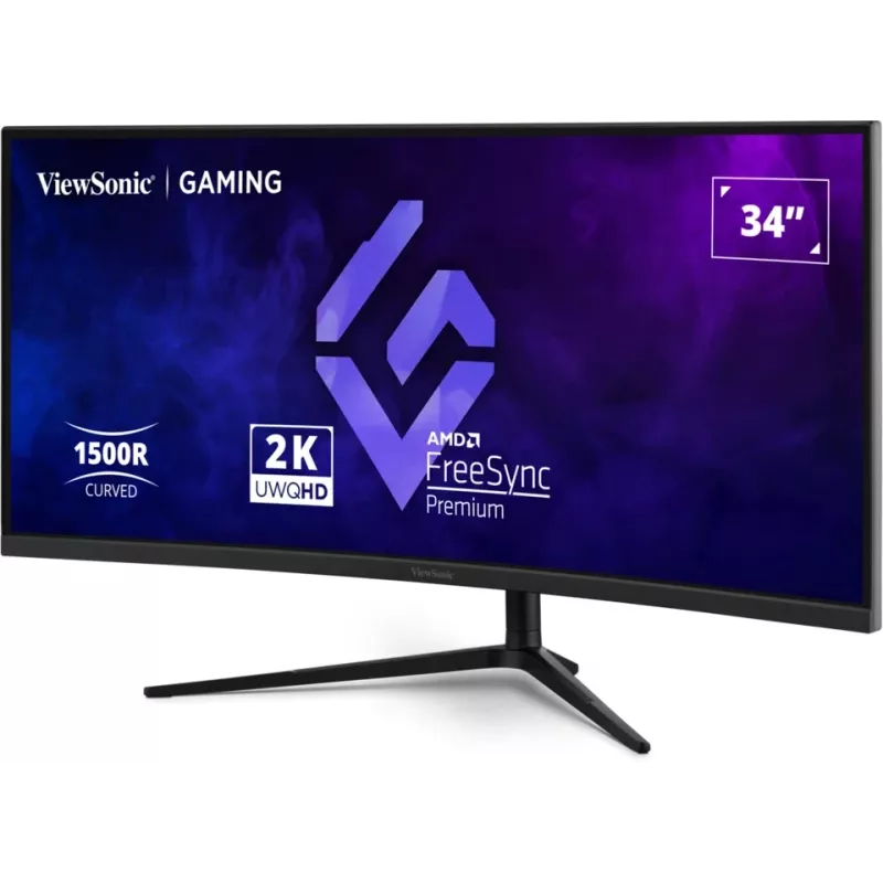 Viewsonic VX3418C-2K datora monitors 86,4 cm (34 collu) 3440 x 1440 pikseļi UltraWide Quad HD Melns