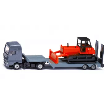 Siku MAN kravas automašīna ar buldozeru, kravas automašīnas/piekabes modelis, 1:87, MAN, pelēka, sarkana, Ķīna