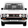 1:12 mēroga modelēšanas komplekts Cobi Volkswagen Golf GTI 1976–1983 Executive Edition — detalizēta būvējama kopija