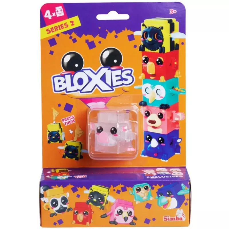 Rotaļu figūriņu komplekts, Simba-Dickie Bloxies 2. sērija — 4 dažādas figūriņas