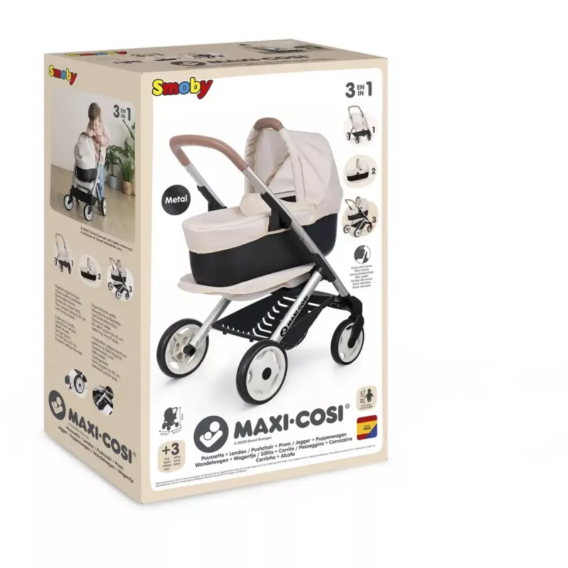 Leļļu rati 3-in-1 Simba-Dickie Smoby Maxi-Cosi bēši