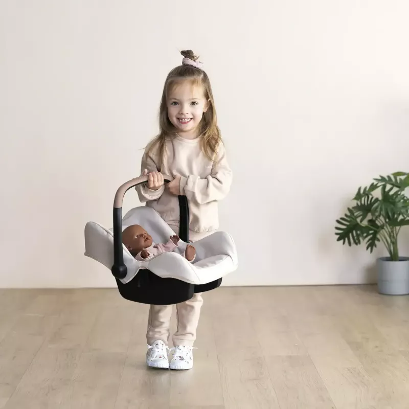 Leļļu auto sēdeklītis Simba-Dickie Maxi-Cosi, bēšs — aksesuārs lellēm