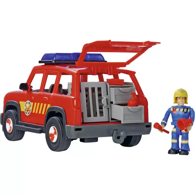 Rotaļu transportlīdzeklis Simba‑Dickie Fireman Sam First Responder Vehicle – rotaļu komplekts glābšanas lomu spēlēm