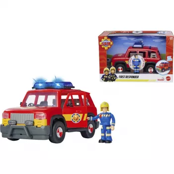 Rotaļu transportlīdzeklis Simba‑Dickie Fireman Sam First Responder Vehicle – rotaļu komplekts glābšanas lomu spēlēm