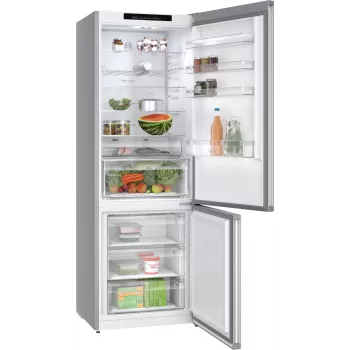 Bosch Serie 4 KGN492IAF ledusskapis-ar saldētavu Brīvstāvošs 440 L Nerūsējošais tērauds