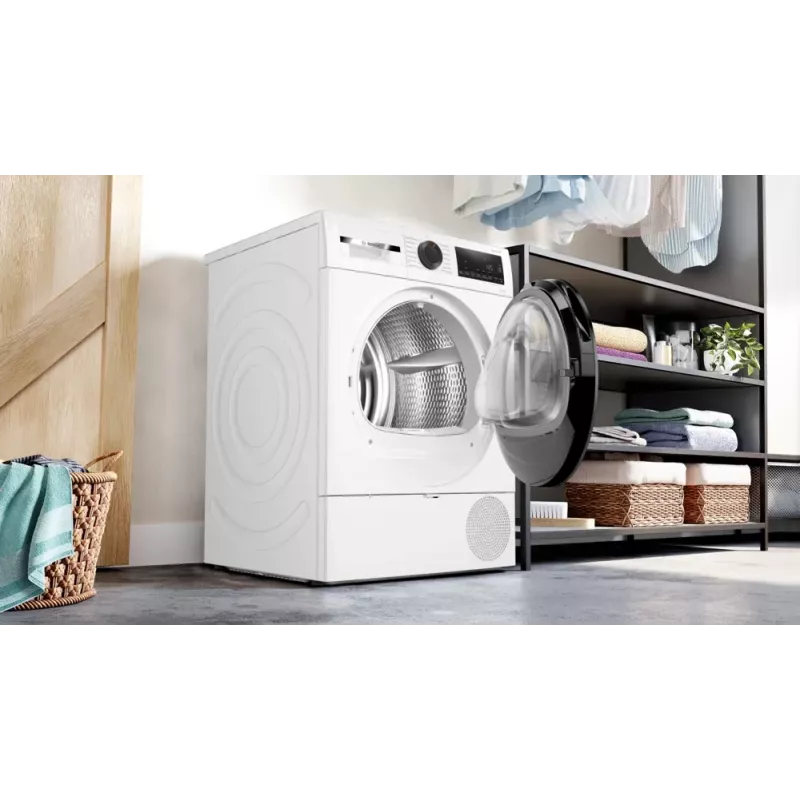 Bosch Serie 6 WQG243D41 veļas žāvētājs, brīvi stāvošs, priekšējā ielāde, 9 kg, balta