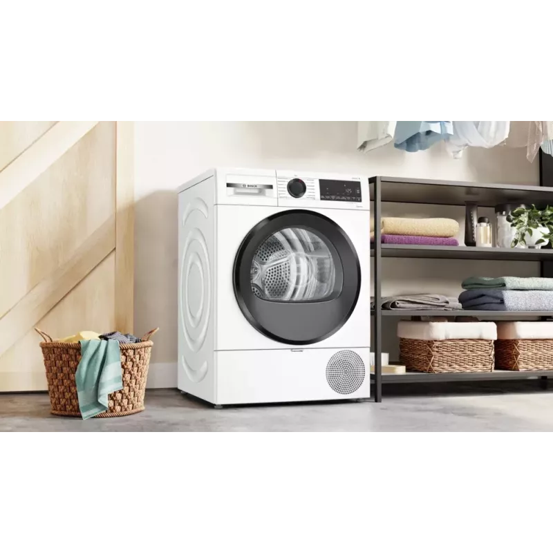 Bosch Serie 6 WQG243D41 veļas žāvētājs, brīvi stāvošs, priekšējā ielāde, 9 kg, balta