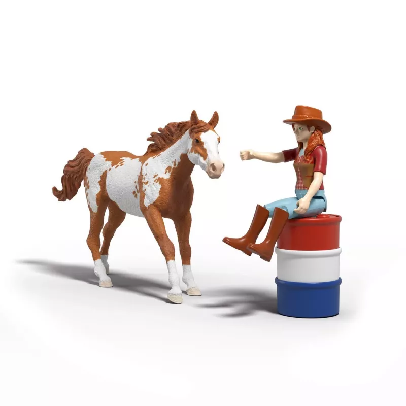 schleich ZIRGU KLUBS Hannas rietumu piedzīvojumi, 5 gadi, Zirgi, Daudzkrāsains, Plastmasa