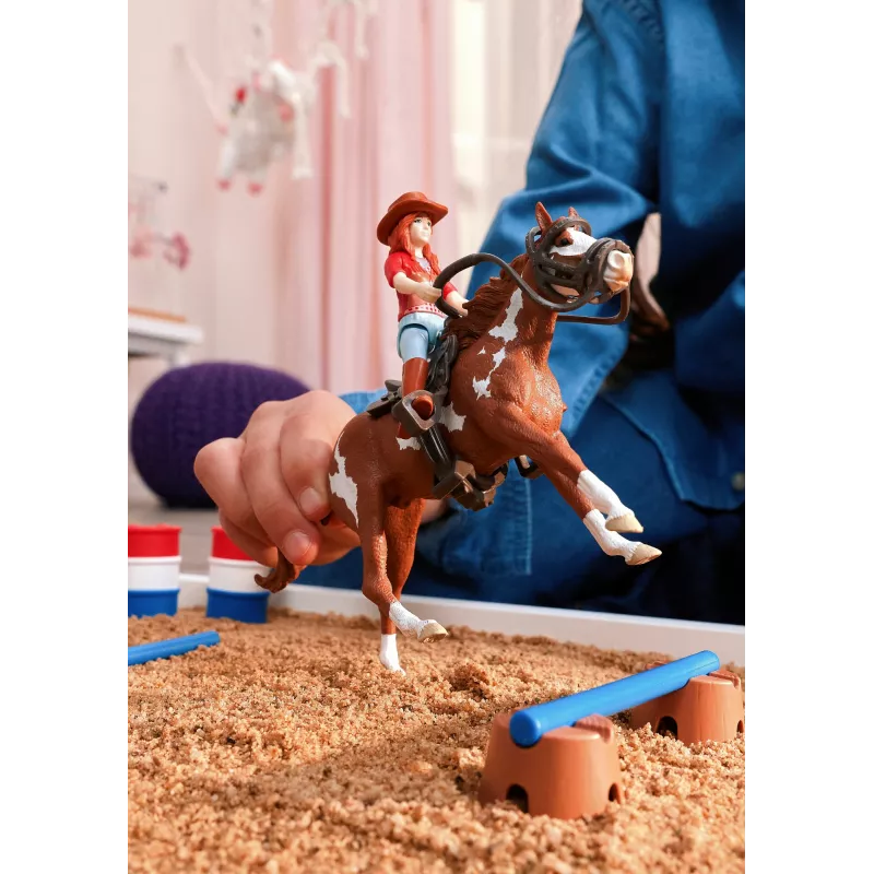 schleich ZIRGU KLUBS Hannas rietumu piedzīvojumi, 5 gadi, Zirgi, Daudzkrāsains, Plastmasa
