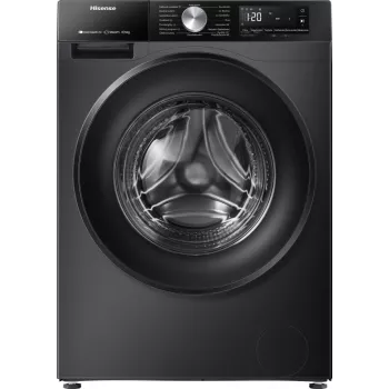 Hisense WD3S8043BB3 veļas mazgājamā un žāvējamā mašīna Brīvi stāvoša Ar priekšējo ielādi Melna