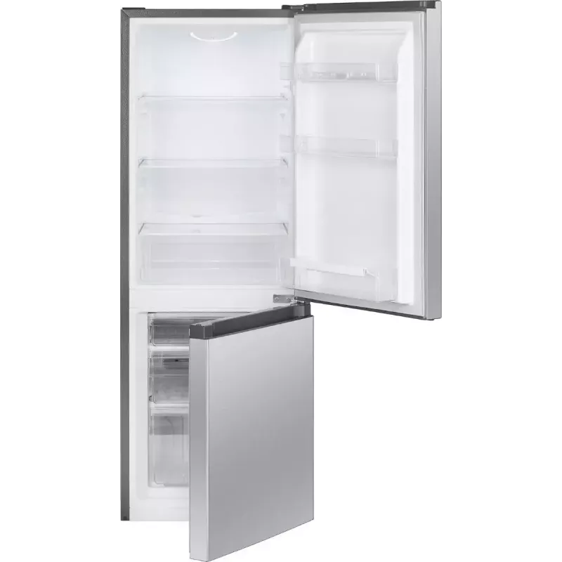 Brīvi stāvošs ledusskapis BOMANN KG 322.1, 175 L kopējā, nerūsējošais tērauds, ledusskapis 122 L + saldētava 53 L, D klase, 39 dB