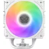 CPU dzesētājs SCYTHE Mugen 6 Dual Fan balta ARGB Edition, divi 120 mm ventilatori, balta apdare