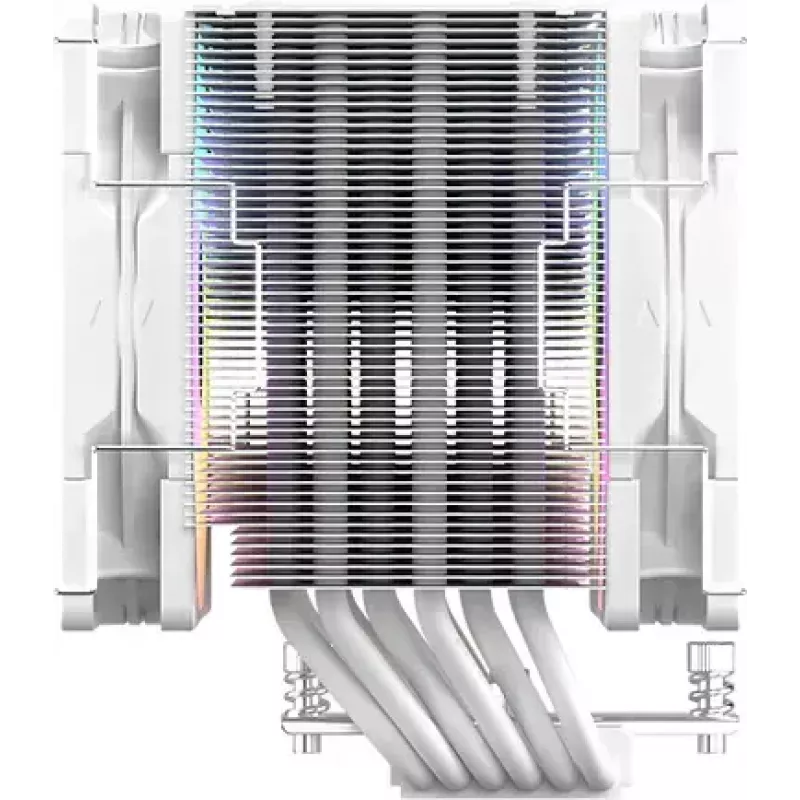 CPU dzesētājs SCYTHE Mugen 6 Dual Fan balta ARGB Edition, divi 120 mm ventilatori, balta apdare