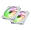 CPU dzesētājs SCYTHE Mugen 6 Dual Fan balta ARGB Edition, divi 120 mm ventilatori, balta apdare