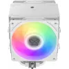 CPU dzesētājs SCYTHE Mugen 6 Dual Fan balta ARGB Edition, divi 120 mm ventilatori, balta apdare
