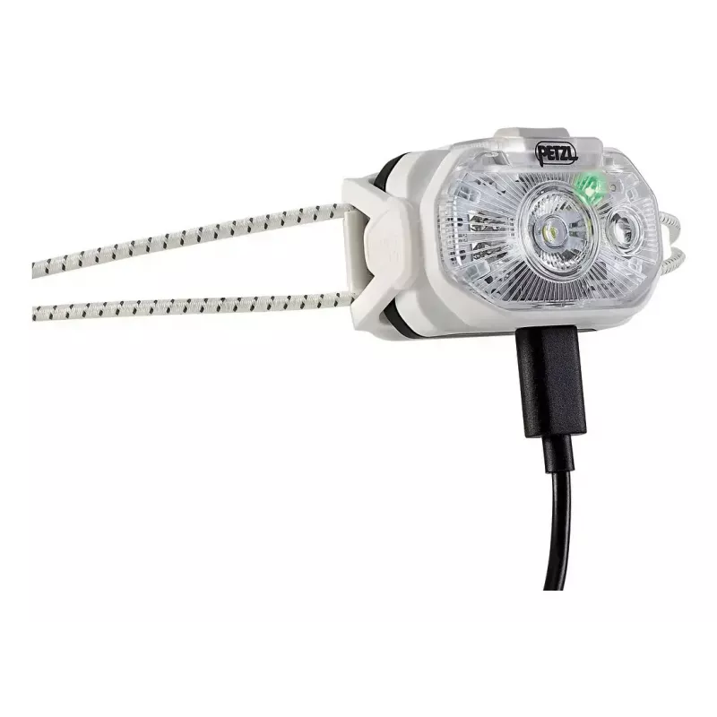 Galvas lukturītis Petzl Swift LT zaļš — LED, IPX4, 880 mAh akumulators, 3 h lampas kalpošanas laiks
