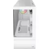 Torņa datora korpuss AEROCOOL Viewport Mini-G-WT-v4 ARGB ar diviem rūdīta stikla paneļiem, balts