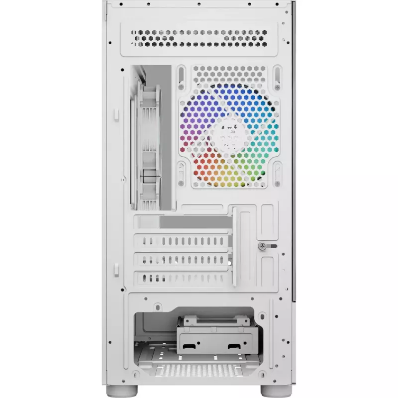 Torņa datora korpuss AEROCOOL Viewport Mini-G-WT-v4 ARGB ar diviem rūdīta stikla paneļiem, balts